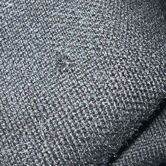 VINTAGE Kimberly 50s 60s Black 100% Pure Wool 3/4 Sleeves Boxy Cardigan M - Picture 9 of 10